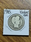 1905 P Barber Silver Quarter Nice G+ Good U.S. 25c Type Coin (Raw16682) M