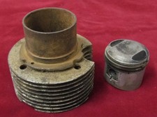 Triumph T15 Terrier Round Clylinder Head Barrel c/w Piston +20 Bore Secondhand '