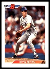 Kevin Brown 1992 Bowman #191 Texas Rangers MLB READ FREE SHIPPING AutographDen