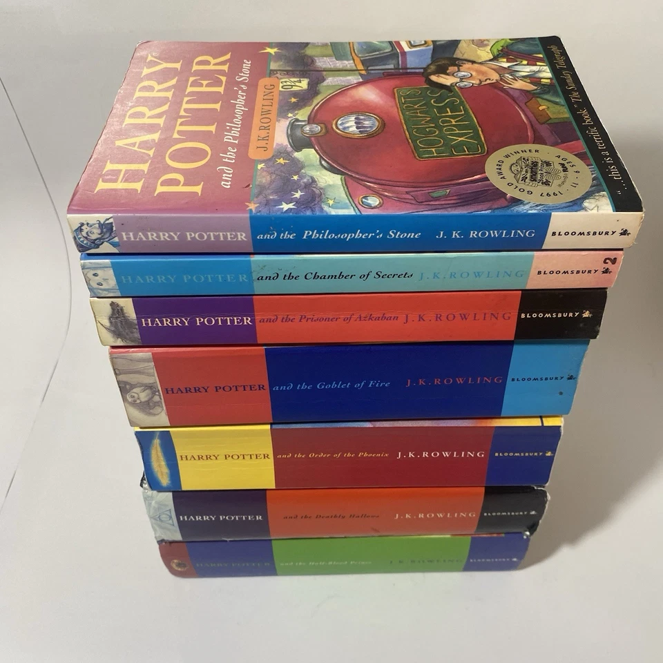 Harry Potter Complete 7 Book Collection 2 First Edition Hardcovers JK Rowling - Image 2 of 4