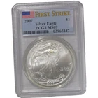 2007 American Silver Eagle PCGS MS69 First Strike 1 oz .999 Fine Silver