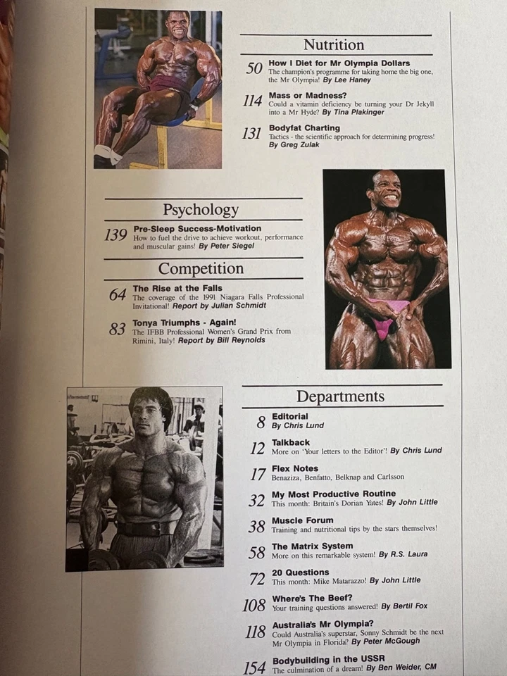 FLEX Bodybuilding Magazine October 1991 Cover Arnold Schwarzenegger 9514 - Image 4 of 4