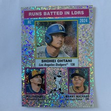 2025 Topps Heritage Chrome Silver Sparkle #195 Shohei Ohtani Adames Machado