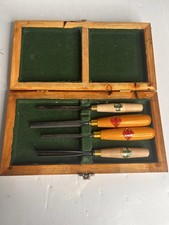 HENRY TAYLOR & HT DIAMIC GOUGES - LOT OF 4 - IN PRESENTATION BOX