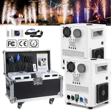 2PC 800W Cold Spark Firework Machine DMX Stage DJ Party Effect Machine with Case