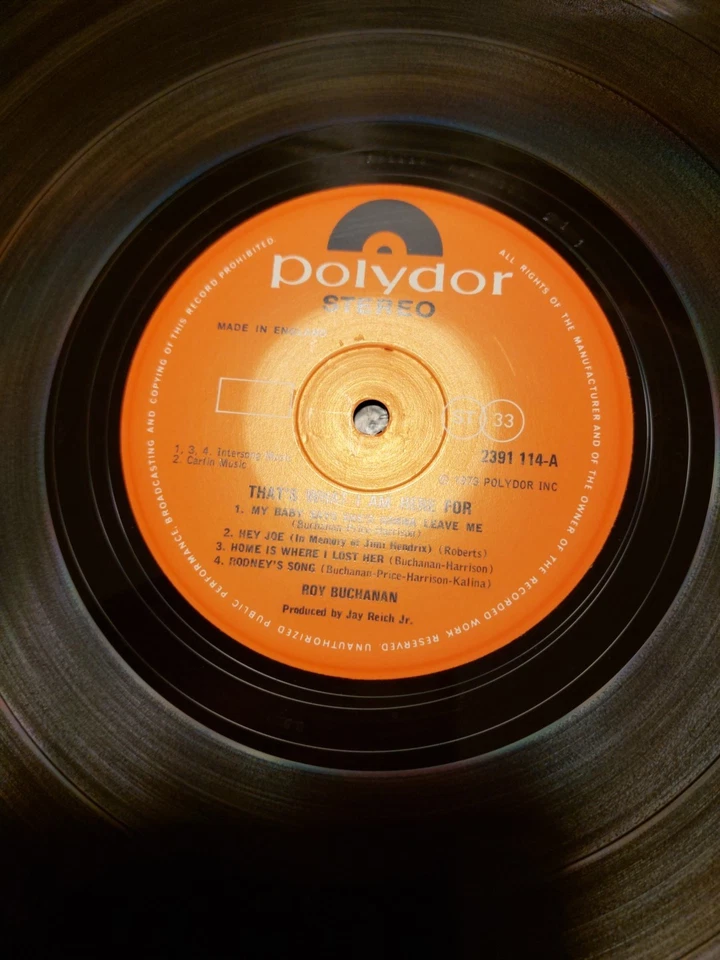 ROY BUCHANAN THAT'S WHAT I AM HERE FOR NR. 2391114 Lp UK '73 SLEEVE =EX LP=NM - Bild 3 von 4