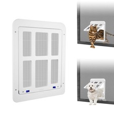 Cat Screen Door, Flap Opening 8.3 x 10.3 inches, Doggie Door for Screen Door,...