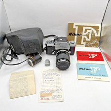 Nikon F Camera Photomic T Finder Zoom-Nikkor Auto 1:3.5 52mm Lens Case Paperwork
