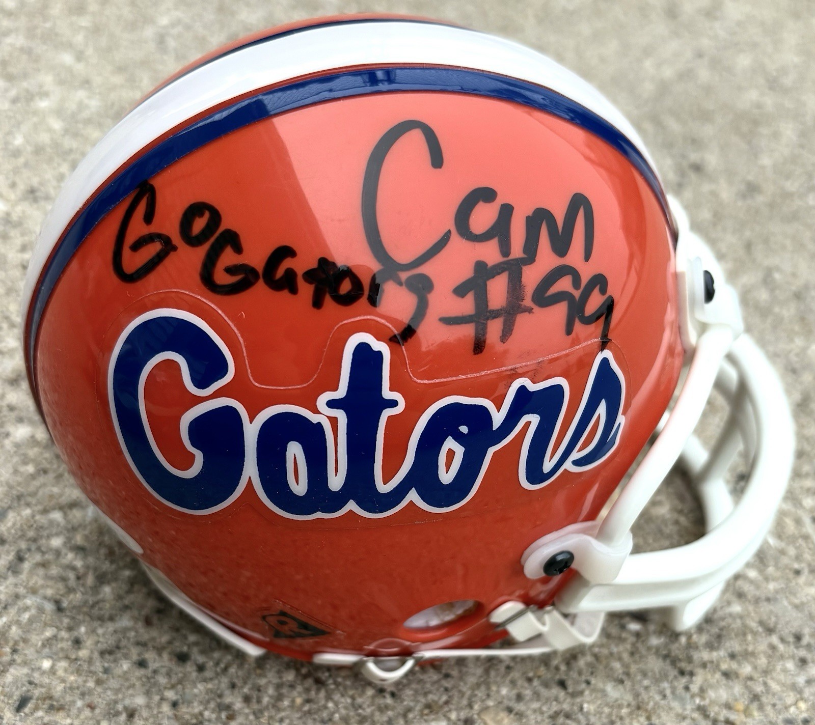 CAM JACKSON Gators SIGNED Mini Helmet JSA COA FLORIDA Carolina Panthers 