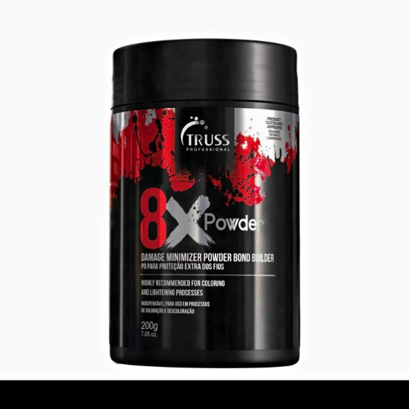 TRUSS 8X Powder Hair Bleach Lightener Bond Builder, Powder Formula 200 g