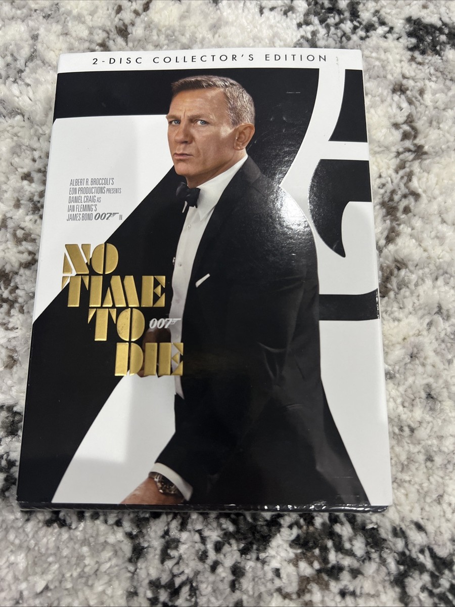 No Time To Die 007 (DVD, 2021) NEW w/Slip Cover 2-Disc Collector's
