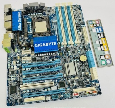 Gigabyte GA-X58A-UD3R REV: 2.0 Sockel 1366 Mainboard mit Backplate und i7 CPU