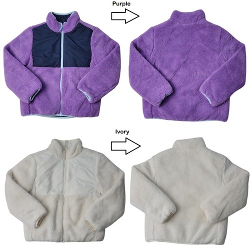 Member's Mark Girl's Full-Zip Reversible Fleece Jacket
