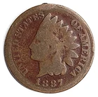⭐ 1887 Indian Head Cent Penny ⭐ 139 YEAR OLD COIN ⭐ ACTUAL COIN 💖