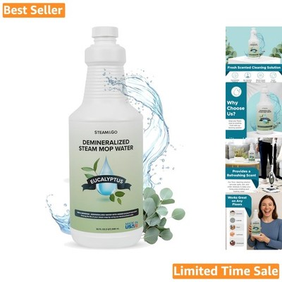 Steam & Go 32 Oz All-Purpose Cleaning Liquid for Hardwood & Tile - No Residue