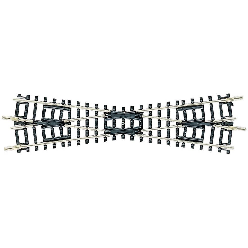 Croisement Fleischmann 22245 N Voie sans ballast lot de 4 pièces pour circuit ferroviaire