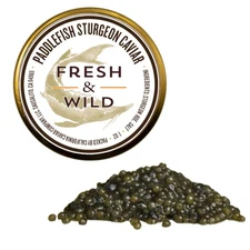 Fresh & Wild | American Paddlefish Caviar | 1 oz or 28 grams | Fresh complex fla