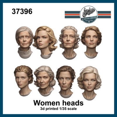 FC Model Trend 1/35 Women Heads (8pcs)