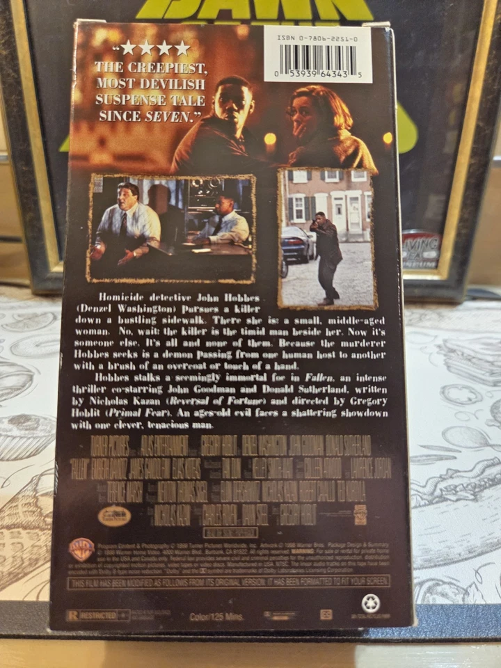 Fallen (VHS, 1998) Denzel Washington - Image 2 of 4