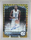 Caleb Wilson 2025 Bowman Chrome Gold Geometric Refractor 1st RC Auto 50/50