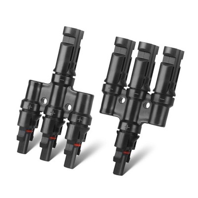 Solar Panel Connector 3 to 1 Solar Y Branch Solar Panel Splitter 3 Way 1000V ...