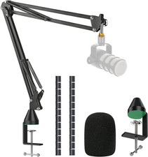 Rode Podmic Stand with Pop Filter - Professional Heavy-Duty Microphone Boom Arm