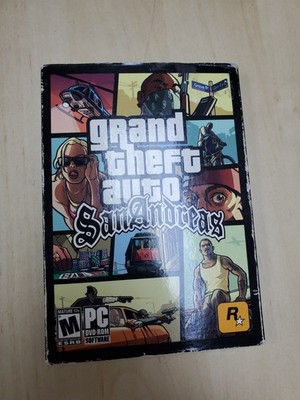 GTA Grand Theft Auto San Andreas PC DVD-ROM Second Edition Complete NO MAP
