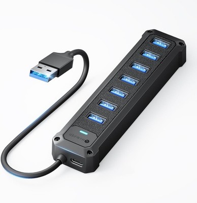 USB 3.0 Hub USB A Multiports Adapter 5Gbps Fast Data Hub Splitter with PC Laptop