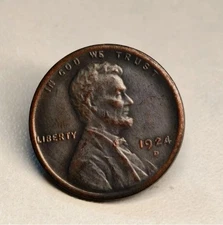 1924 D Lincoln Wheat Cent Penny---As shown in the figure