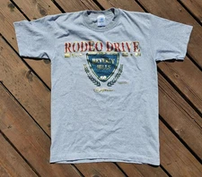 Vintage 1992 Beverly Hills Rodeo Drive T Shirt Belton Size Medium Single Stitch