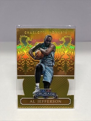 Al Jefferson 2014-15 Panini Crusade - #42 Gold Die Cut #/60 Charlotte Hornets