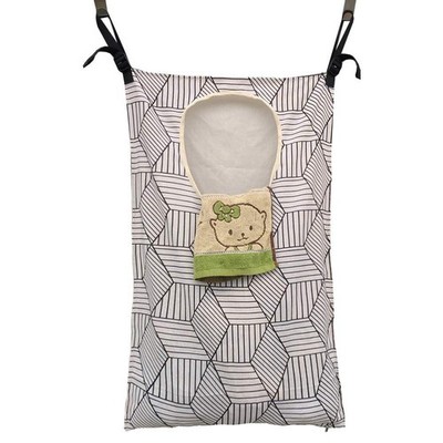 HDHYK Adjustable Space Saving Door Hanging Laundry Hamper with Stainless Stee...