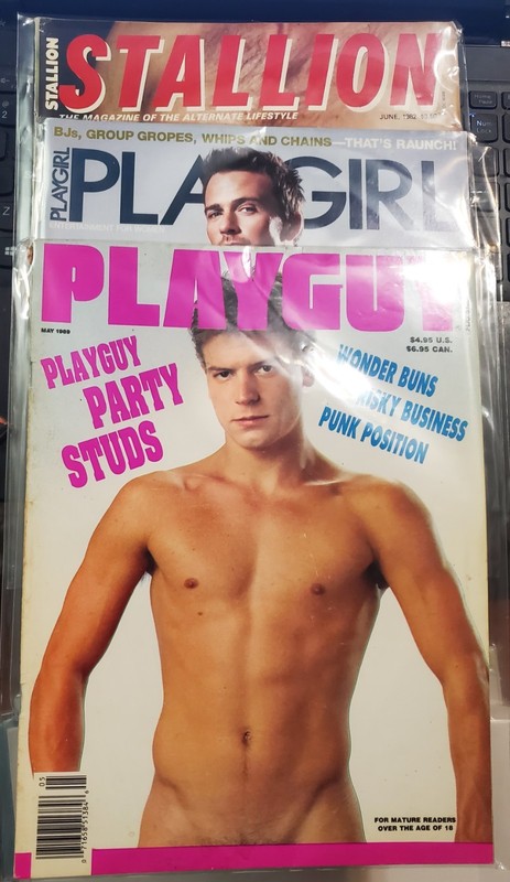 Three Gay Interest Magazines including Playguy and Playgirl