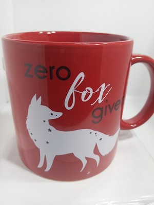 ZERO FORGIVEN  MUG. ZERO FORGIVEN COFFEE MUG. FOX DECO MUG. B401