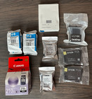 Mixed Lot of 9 Sealed Expired Printer Ink Cartridges - HP, Canon, Epson, Brother