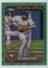 2024 Topps Chrome Green Wave Refractor 98/99 Davis Schneider #290 b7b