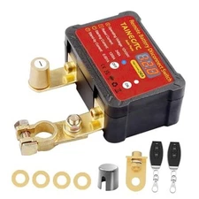 Remote Battery Disconnect Switch 12V 240A with Led Voltage Display, Ultra-Low 