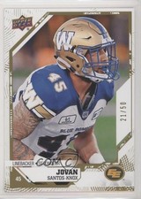 2019 Upper Deck CFL Gold 21/50 Jovan Santos-Knox #105 ng0