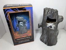 Vintage Gemmy Animated Haunted 12" Tree With Ghost - Working Halloween Factory