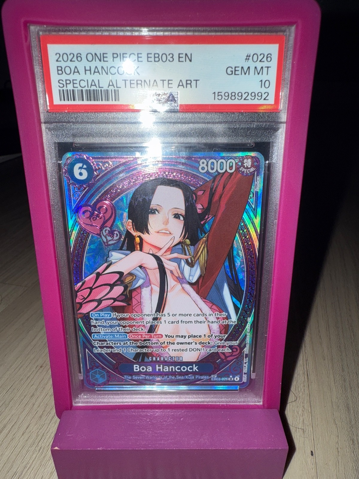 2025 One Piece EN EB03 #026 Boa Hancock Special Alternate Art PSA 10