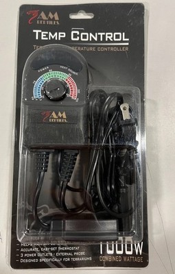 AM Reptiles Reptile Terrarium Temp. Controller w/ Probe & Safety Shutoff at 110F