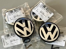 4x Coprimozzi ORIGINALI VW Golf 5 6 Passat Tiguan 65mm 3B7601171XRW OEM - Nuovi