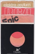 4 pcs - Various 7" 45 RPM Record Original Co Sleeves Only - Lot Used