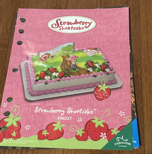 Strawberry Shortcake Cake Insert  Display Birthday cakes.com Walmart Bakery