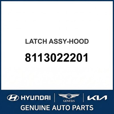 1994-1999 Hyundai Accent Latch Assembly-Hood OEM Neu 8113022201