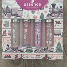 essence Extreme Shine Volume Lipgloss Set 4x 0.16 fl oz Clear Pink Purple Rose