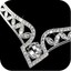 thumbnail 4 - 18k white gold simulated diamond pendant wedding party necklace luxury amazing