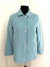 Ewm Women Light Weight Coat Jacket Size 10 Mid Aqua