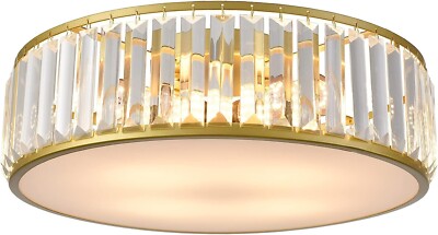 Gold Flush Mount Ceiling Light Crystal Ceiling Light Fixtures