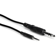 Hosa CMS-105 3.5mm TRS to 1/4" TRS Stereo Interconnect 5 ft.